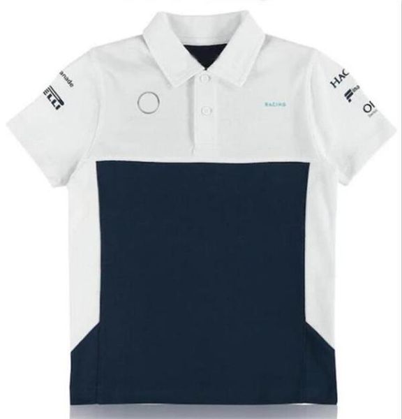 

f1 racing polo shirt summer new car lapel t-shirt same style customization