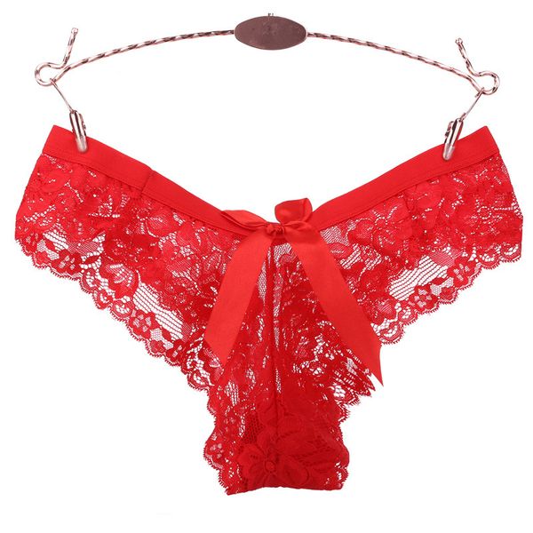 

g strings underwear lace women's transparent briefs bow thong, Black;white