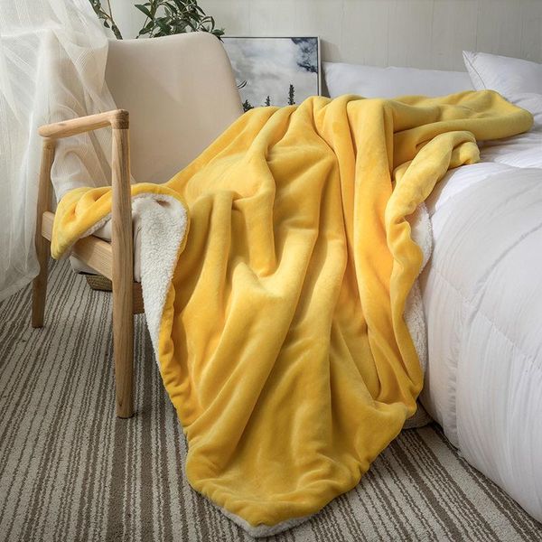

blankets thick soft warm fluffy plush blanket home textile throw sofa for bedroom air conditioning 410g flannel