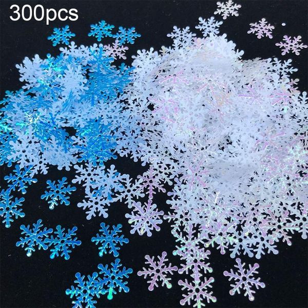 

christmas decorations 300pcs/pack artificial snow shaped tableconfetti mini decoration holiday home decor non toxic shape