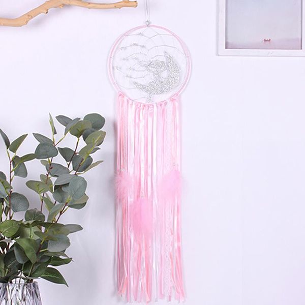 

wind chime feather pendant dream net catcher girl room wall hanging ornament dreamy decoration crafts gifts decorative objects & figurines