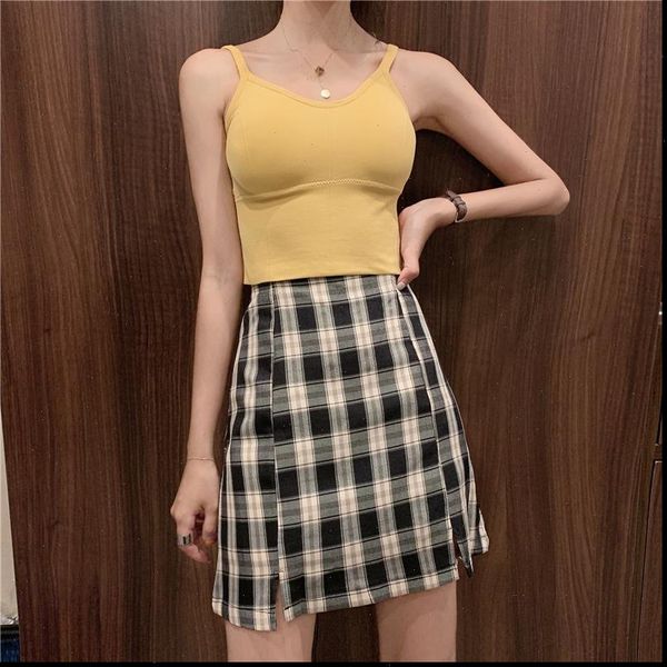 

7color korean harajuku summer women skirt short mini high waist, Black