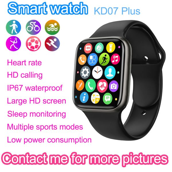 

smart watches series 7 men women smartwatch sport fitness tracker wristwatch call bluetooth blood pressure heart rate monitor hd07plus watch