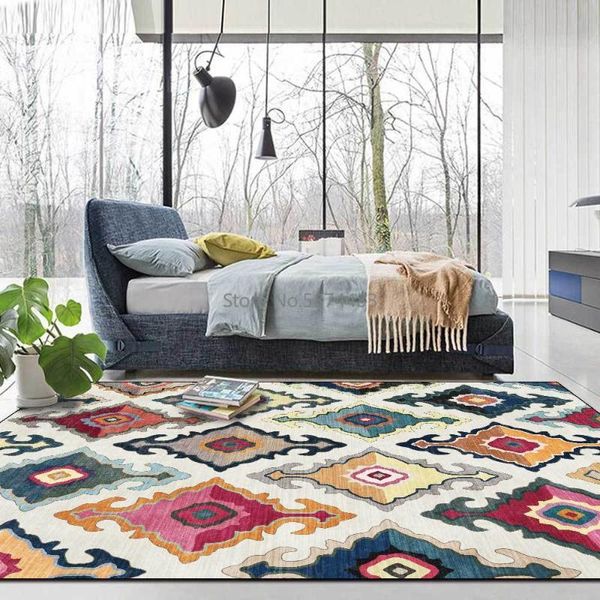 

carpets 200*300cm european moroccan anchor ethnic style white brown living room bedroom bedside carpet mat customization