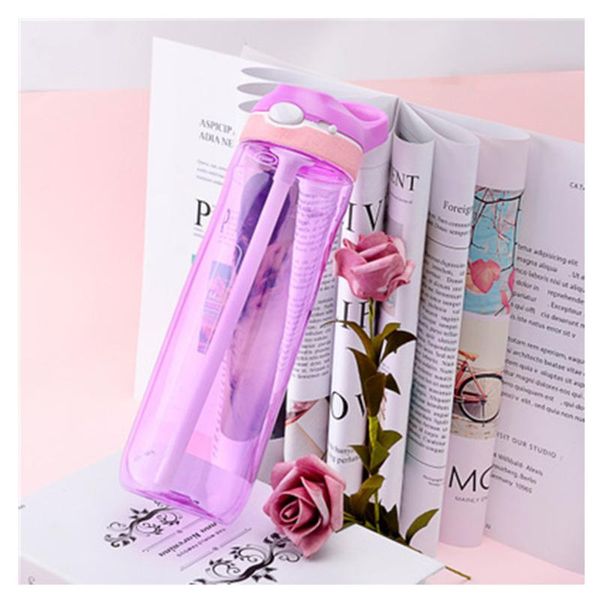 

water bottle portable light fasion 750ml reusable large outdoor travel office car bar school transparent