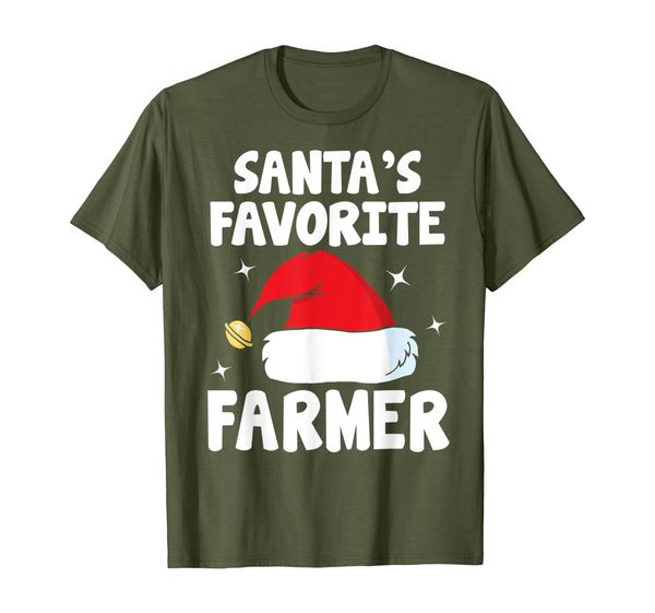 

Santa' Favorite Farmer Funny Farming Xmas Gifts T-Shirt, Mainly pictures