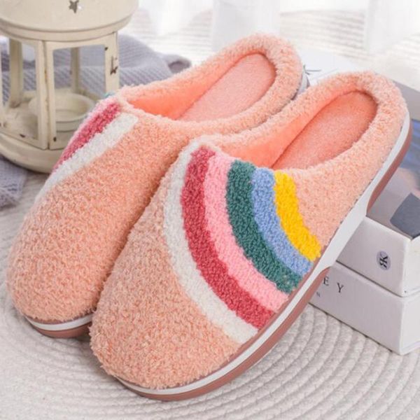 

autumn winter women shoes candy color cotton slippers super soft home couple non slip plush xx601, Black