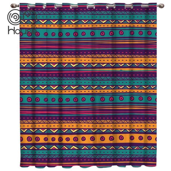 

curtain & drapes abstract coloured tribal patterns room curtains large window rod bedroom kitchen living