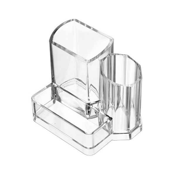 

storage boxes & bins 1pc transparent acrylic cosmetic jewelry holder deskbox desk organizer