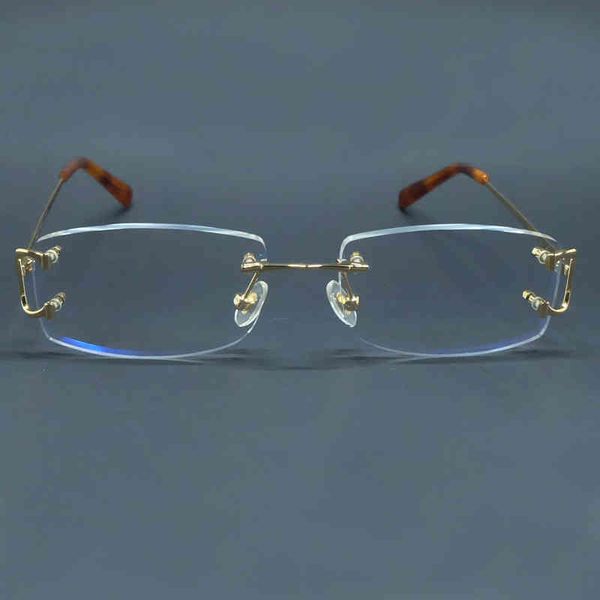 2022 Завод Оптом Высококачественные прозрачные очки Мужская Оптическая рама Роскошные Глазные Стекло Большие прозрачные Очки Рамки