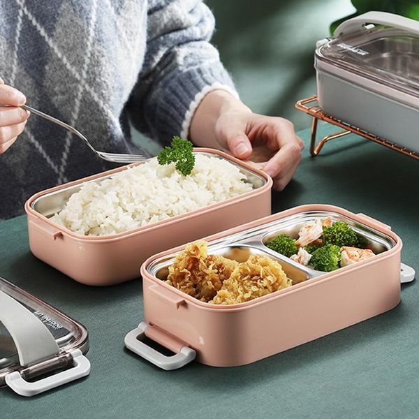 

dinnerware sets portable leakproof stainless steel bento box korean storage container meal camping picnic kids lunch with compartments
