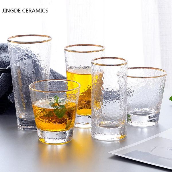 

pc japanese style phnom penh glass cup round transparent afternoon tea juice yogurt cups drinkware supplies wine glasses