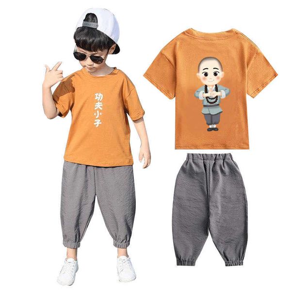 Estate Bambini Ragazzo Copre Gli Insiemi Bambini 2 pezzi Pantaloni corti T-shirt Abiti Stampa Pantaloncini Abbigliamento bambino Abiti 4 6 8 10 12 14 Anno X0802