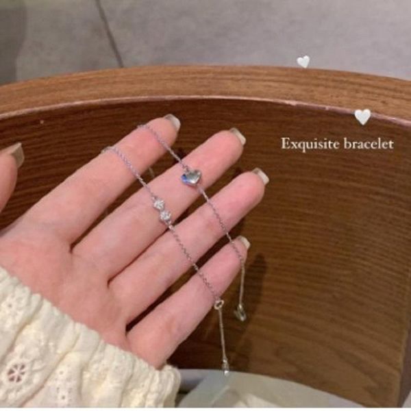 

link, chain design sense of minority summer girl love tie bracelet, Black