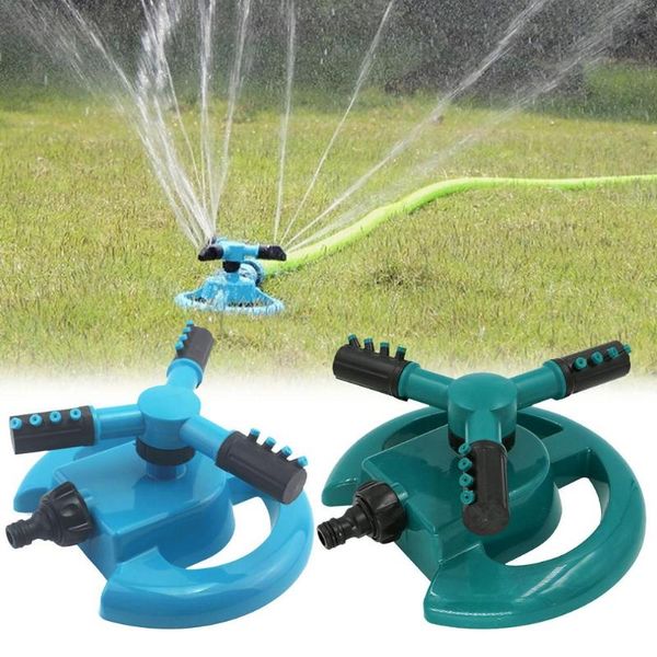 

watering equipments adjustable 360 degree 3-arm rotating sprinklers grass lawn automatic nozzles garden agriculture irrigation device