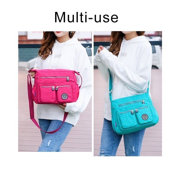 

ttou women casual messenger waterproof nylon handbag female daily shoulder bag ladies crossbody bags bolsa sac a main lj210203
