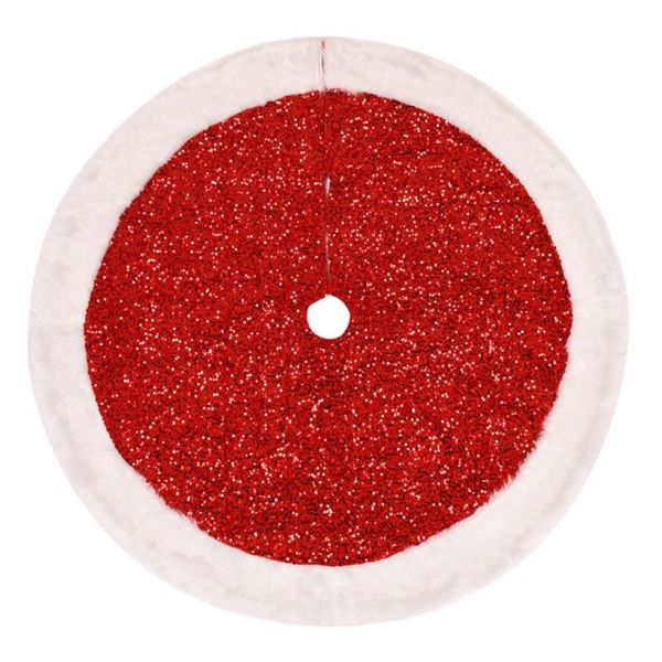 

christmas decorations tree skirt muitlcolor apron with sequins design 47/35inches for winter year house decoration supplies