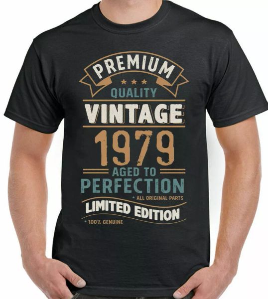 

42nd birthday mens 1979 fun vintage years limited edition 42 years, White;black