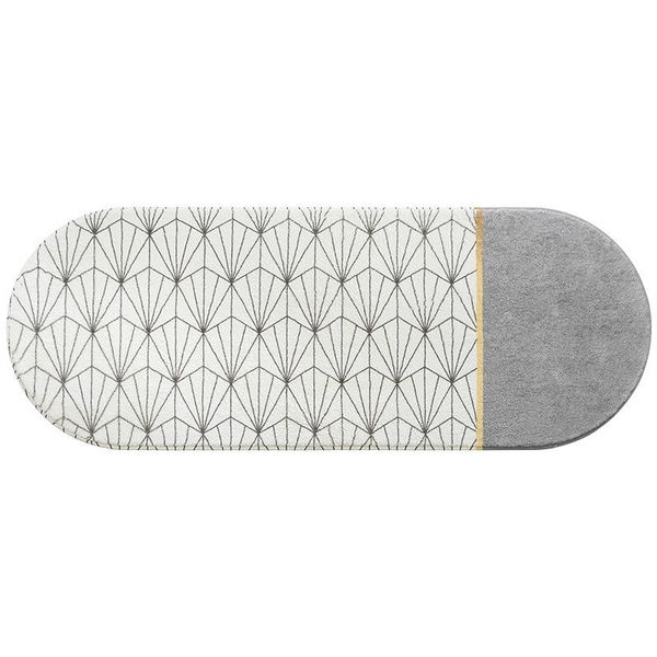 

bath mats bathroom non-slip room decoration aesthetics simple long strip lamb wool bedroom rug household sofa bedside floor mat