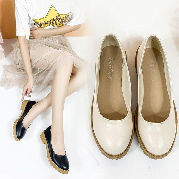 

dress shoes 2021 fashion spring summer women casual low for femmes sandales women's footwear, Black