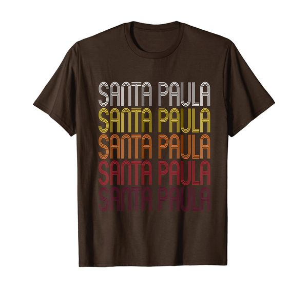 

santa paula, ca | vintage style california t-shirt, White;black
