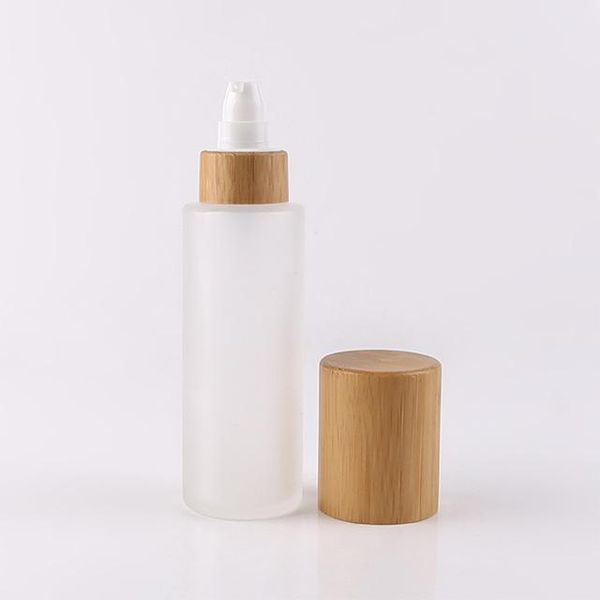 

storage bottles & jars bamboo cosmetic packaging 30ml 50ml 100ml 120ml 150ml engraving cream lotion serum spray perfume bottle
