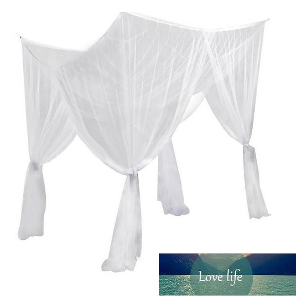 Mosquito Net 3 Bearding Canopy Post Clotaine пылезащитный Queen King Decoration Home Netting 4 Угловой полиэстер