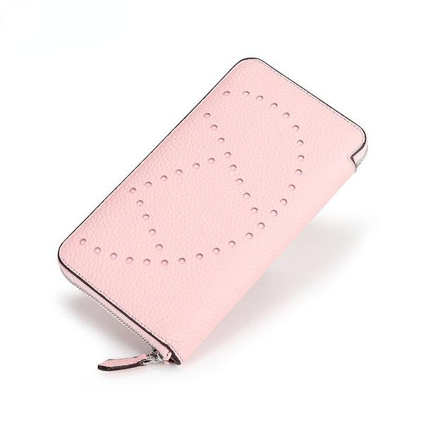 

wallets leather ladies fashion long zipper coin holders women purses, Red;black