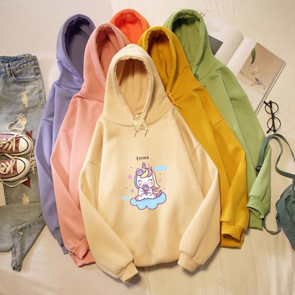 

women's hoodies & sweatshirts winter autumn fashion letter graphics print women harajuku kawaii casual hoody loose streetwear female, Black