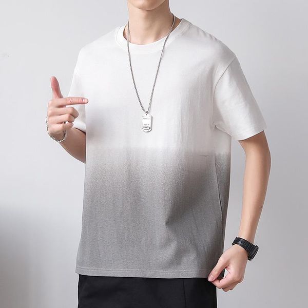 

men's t-shirts fashion mens t shirts street wear clothing cotton casual short daily summer o-neck patchwork men shirt white black tees
