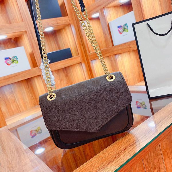 

luxurys fashion chain bag classic brown pattern letter custom designers style