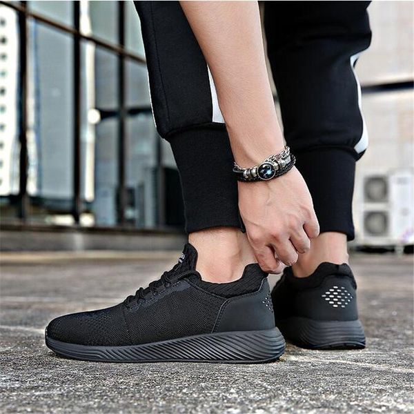 

boots steel toe men working shoes women lightweight breathable sneakers for zapatilla de seguridad mujer sepatu safety pria, Black