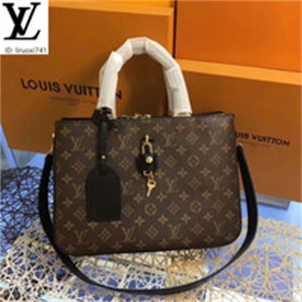 

brand designer luxury u9m9 m44254 black old flower color block shoulder bag women handbags iconic bags handles shoulder bags totes cross, Red;black