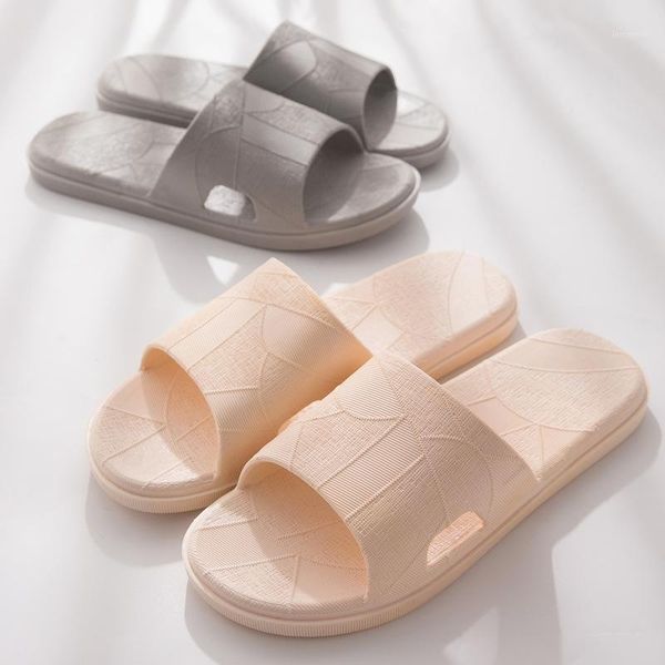 

summer slippers shower pool women shoes non-slip thick sole slide bathroom indoor house men couple beach floor1, Black