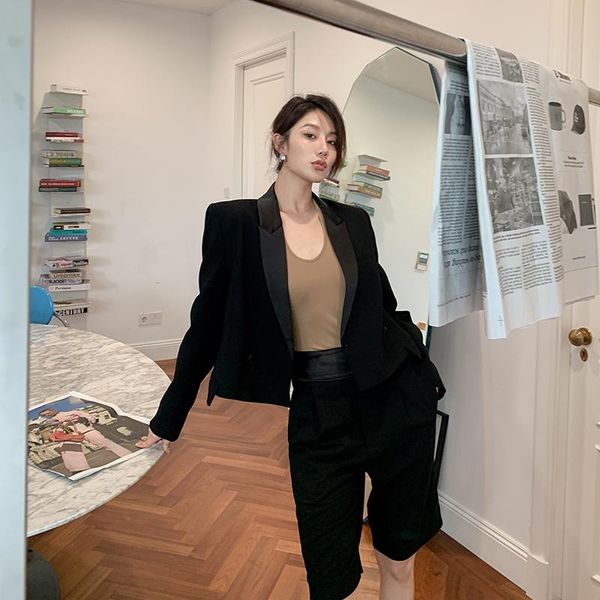 

women's suits & blazers garbociaga long sleeve slim suit coat, White;black