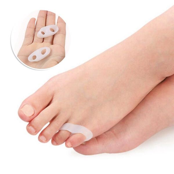 

nail art kits 1 pair toe separators spacer straightener thumb finger big feet device pad pads valgus corrector relief foot bunion