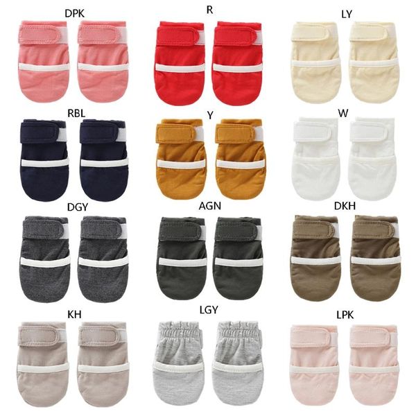 

children's mittens 1 pair baby soft anti scratching gloves face hand guards protection for born handguard supplies gifts, White