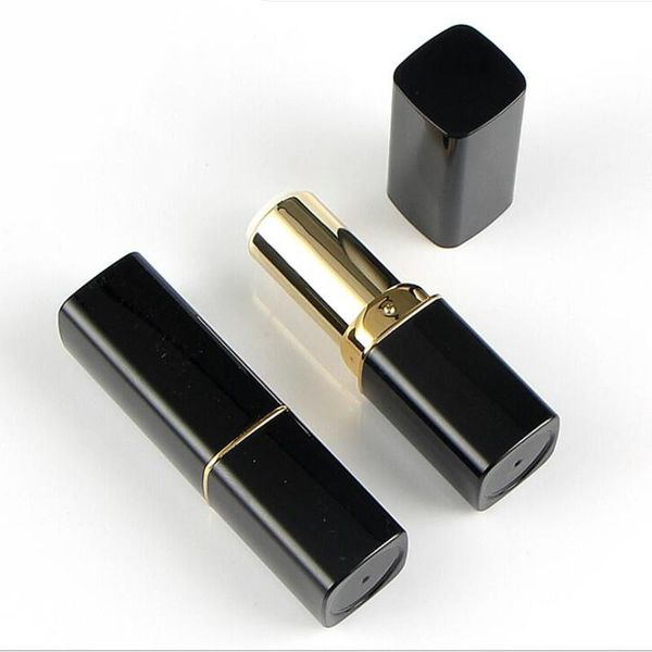 

storage bottles & jars wholesale 12.1mm empty black lipstick tubes lipgloss containers lipblam packaging lip