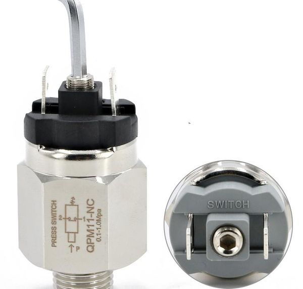 

smart home control 0.1-0.7mpa micro pressure adjustable diaphragm hydraulic switch qpm11-nc / qpm11-no wire external thread nozzle