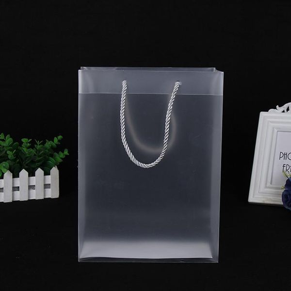 

gift wrap 30pcs. creative pp plastic packaging bags with handle wedding party favors portable transparent