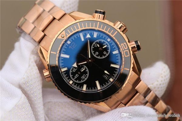 

mens watches 9901 sapphire crystal mirror size 45.50mm stainless steel band folding clasp waterproof 600m calendar om luxury watch, Slivery;brown
