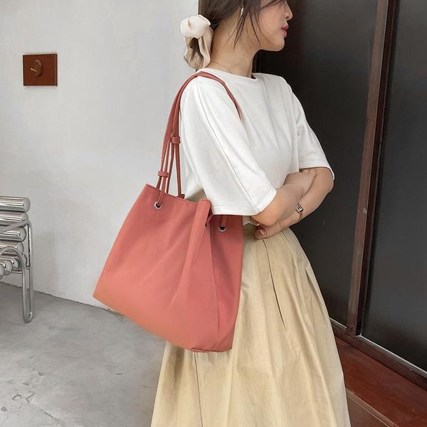 

evening bags 2021 casual tote large capacity waterproof oxford textile shoulder for women reusable shopping travel bag