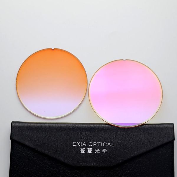 

sunglasses cases & bags violet mirror coatings lenses retro color gradient flat lens base curve 0 exia optical a39 series