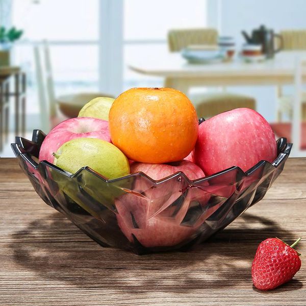 

dishes & plates transparent fruit tray plastic living room european-style dried large modern minimalist creativity