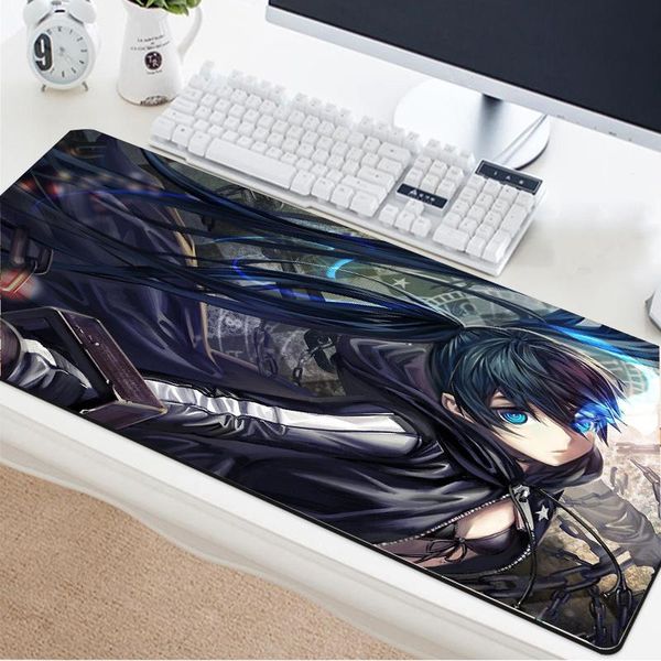 

mouse pads & wrist rests yuzuoan anime two yuan black rock shooter pad natural rubber non-slip table mat home computer pc deskdecoration