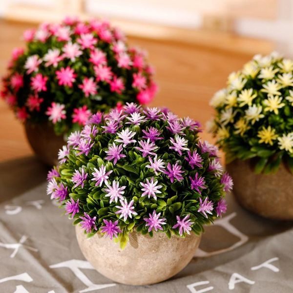 

decorative flowers & wreaths artificial simulation gypsophila bonsai tree pot fake potted plants home table decoration