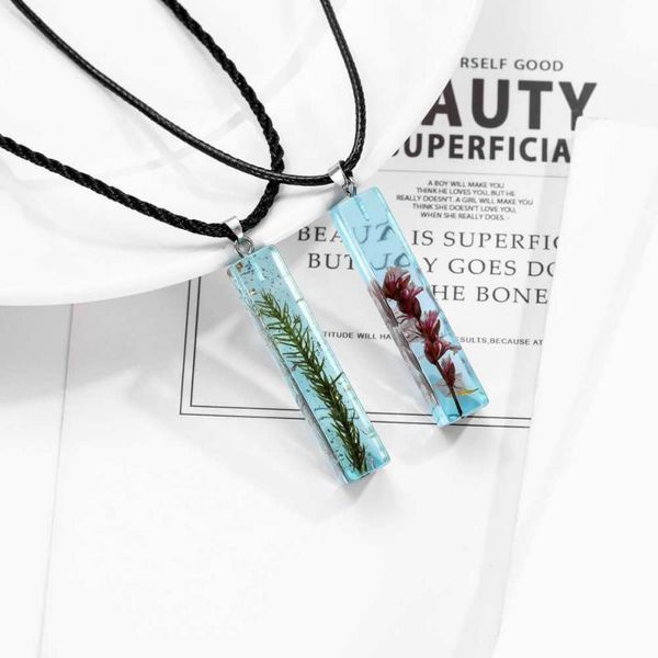 

pendant necklaces delicacy handmade necklace fashion retro ocean water grass flower shell geometric jewelry for women, Silver