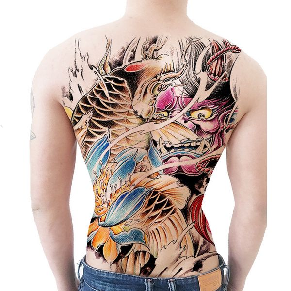 

full back tattoo paste body painting simulation durable waterproof sticker