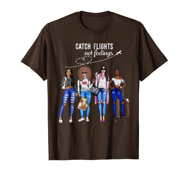 

catch flights not feelings summer vacation gifts t-shirt, White;black