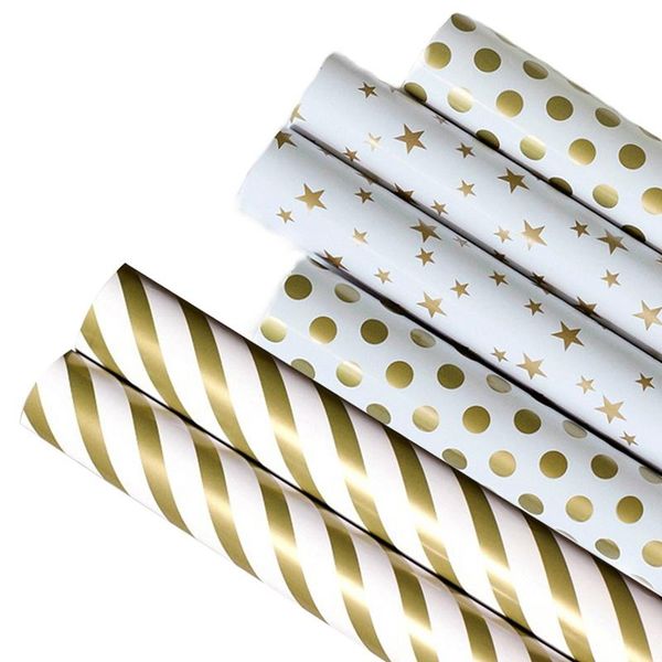 

gift wrap 1pcs birthday wrapping paper simple wave dot star christmas wedding